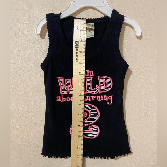 Two Birthday Tank Top Girls 2T 3T wild about turning 2 animal print safari theme - Picture 6 of 7